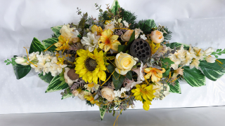 Ikebana zaťažená podlhovastá